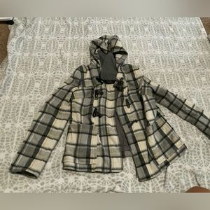 Old navy womens coat, medium, gray white